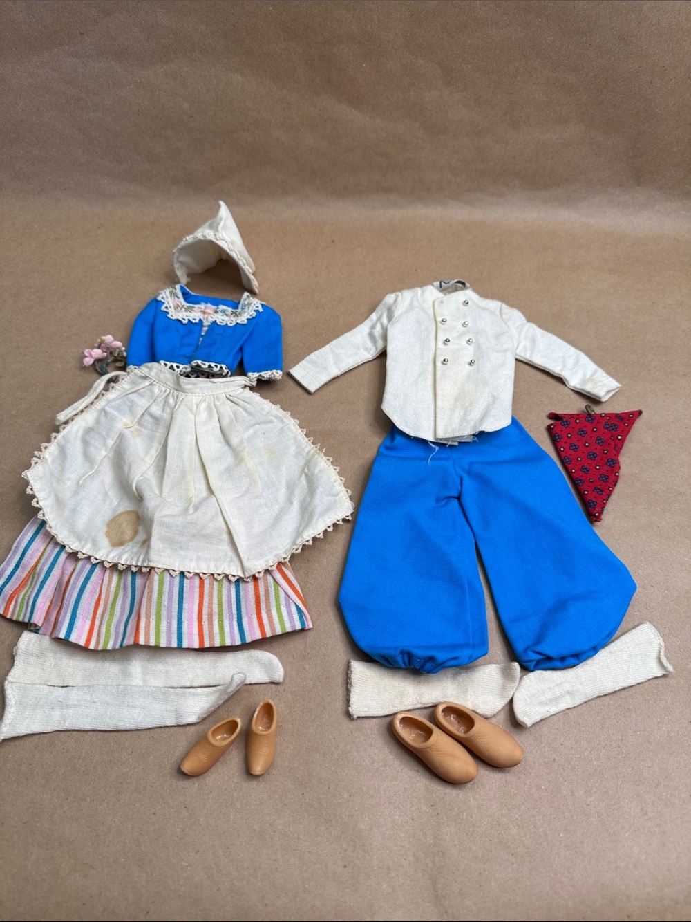 1960s Barbie and Ken in Holland #823/#0777 Custome Outfit Set